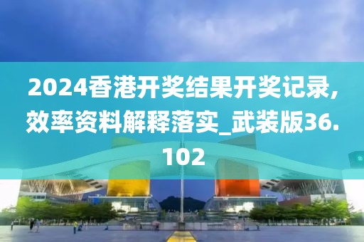 2024香港开奖结果开奖记录,效率资料解释落实_武装版36.102