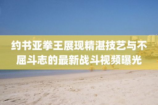 约书亚拳王展现精湛技艺与不屈斗志的最新战斗视频曝光