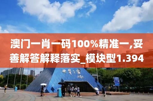 澳门一肖一码100%精准一,妥善解答解释落实_模块型1.394