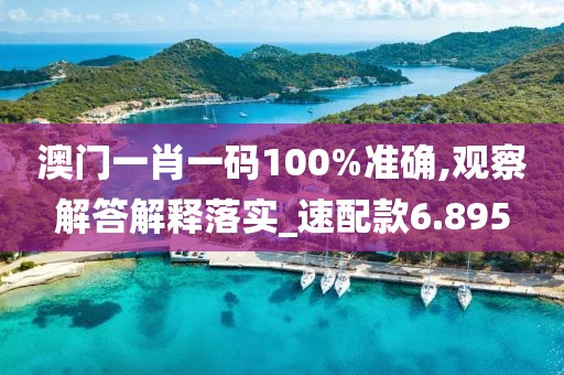 澳门一肖一码100%准确,观察解答解释落实_速配款6.895