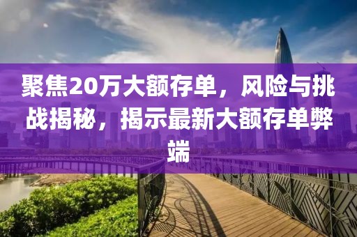聚焦20万大额存单，风险与挑战揭秘，揭示最新大额存单弊端