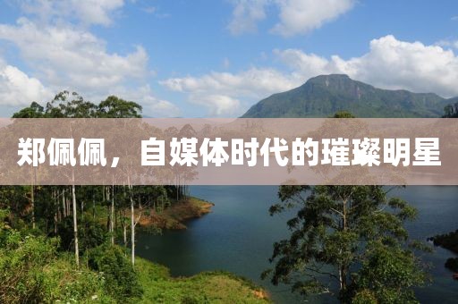 郑佩佩，自媒体时代的璀璨明星