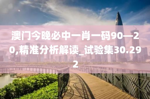 澳门今晚必中一肖一码90—20,精准分析解读_试验集30.292