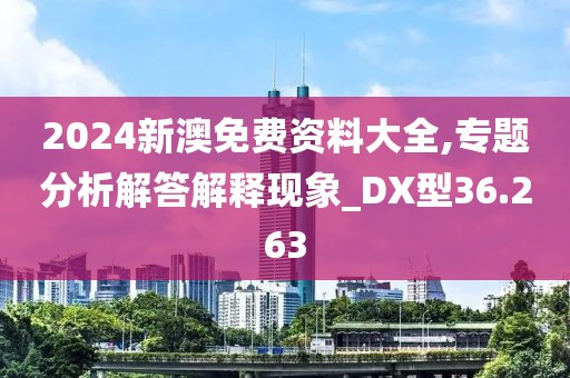 2024新澳免费资料大全,专题分析解答解释现象_DX型36.263