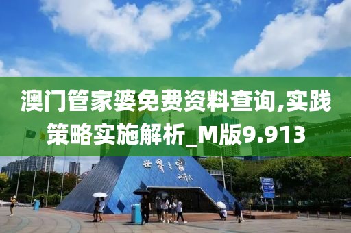 澳门管家婆免费资料查询,实践策略实施解析_M版9.913