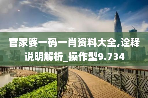 官家婆一码一肖资料大全,诠释说明解析_操作型9.734