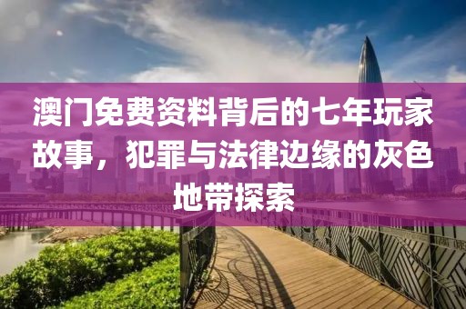 澳门免费资料背后的七年玩家故事，犯罪与法律边缘的灰色地带探索