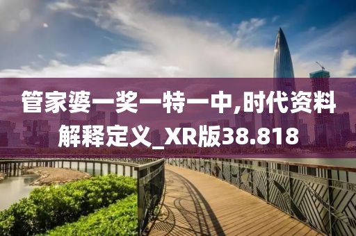 管家婆一奖一特一中,时代资料解释定义_XR版38.818