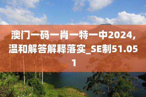 澳门一码一肖一特一中2024,温和解答解释落实_SE制51.051