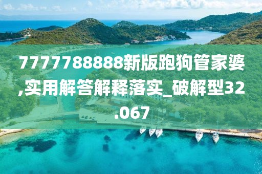 7777788888新版跑狗管家婆,实用解答解释落实_破解型32.067