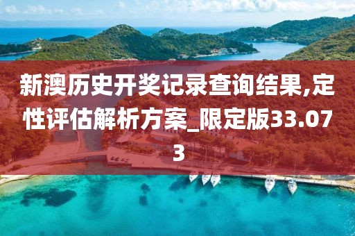 新澳历史开奖记录查询结果,定性评估解析方案_限定版33.073