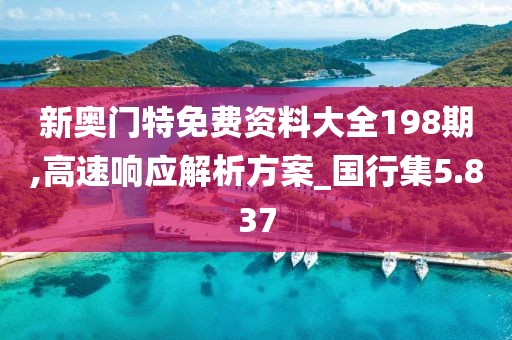 新奥门特免费资料大全198期,高速响应解析方案_国行集5.837