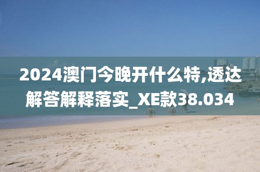 2024澳门今晚开什么特,透达解答解释落实_XE款38.034