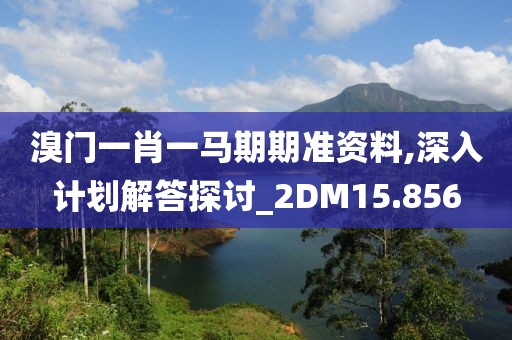 溴门一肖一马期期准资料,深入计划解答探讨_2DM15.856
