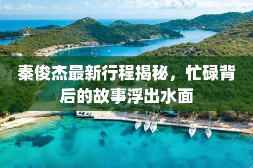 秦俊杰最新行程揭秘，忙碌背后的故事浮出水面
