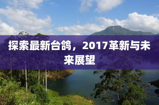探索最新台鸽，2017革新与未来展望