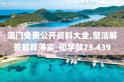 澳门免费公开资料大全,整洁解答解释落实_初学款75.439