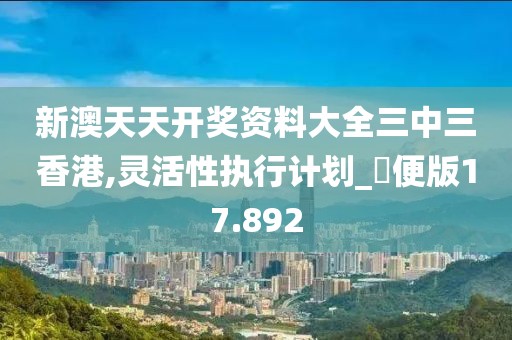 新澳天天开奖资料大全三中三香港,灵活性执行计划_簡便版17.892