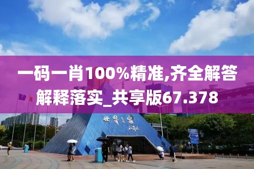 一码一肖100%精准,齐全解答解释落实_共享版67.378