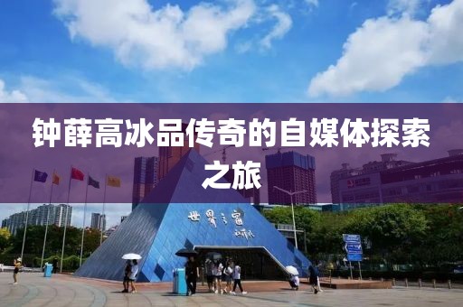 钟薛高冰品传奇的自媒体探索之旅