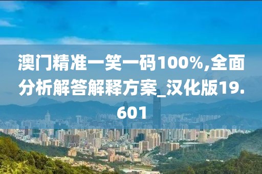 澳门精准一笑一码100%,全面分析解答解释方案_汉化版19.601