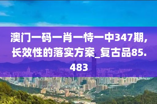 澳门一码一肖一恃一中347期,长效性的落实方案_复古品85.483