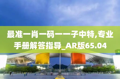 最准一肖一码一一子中特,专业手册解答指导_AR版65.04