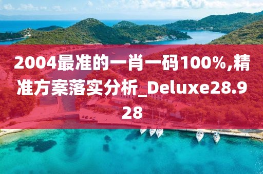 2004最准的一肖一码100%,精准方案落实分析_Deluxe28.928