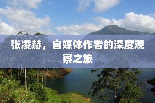 张凌赫，自媒体作者的深度观察之旅