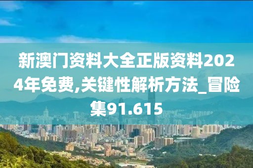 新澳门资料大全正版资料2024年免费,关键性解析方法_冒险集91.615