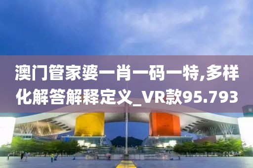 澳门管家婆一肖一码一特,多样化解答解释定义_VR款95.793
