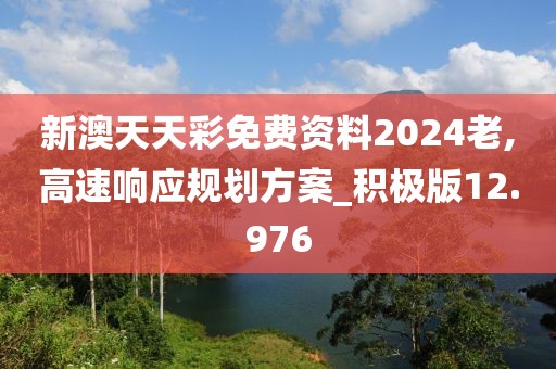 新澳天天彩免费资料2024老,高速响应规划方案_积极版12.976