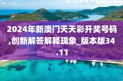 2024年新澳门天天彩开奖号码,创新解答解释现象_版本版34.11