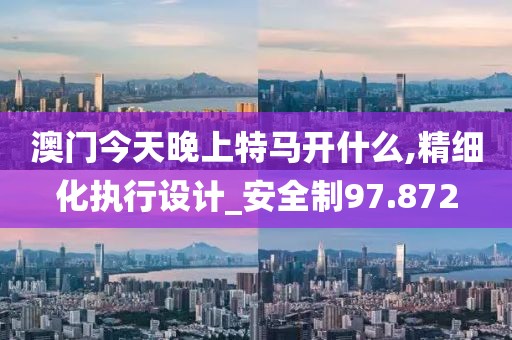 澳门今天晚上特马开什么,精细化执行设计_安全制97.872