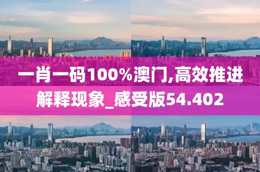 一肖一码100%澳门,高效推进解释现象_感受版54.402