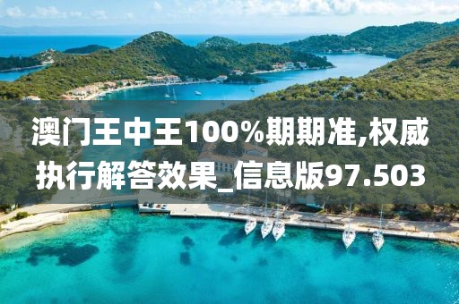 澳门王中王100%期期准,权威执行解答效果_信息版97.503