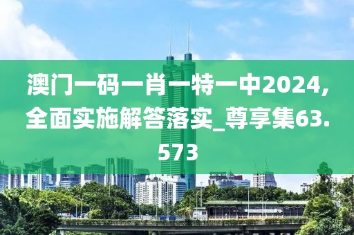 澳门一码一肖一特一中2024,全面实施解答落实_尊享集63.573