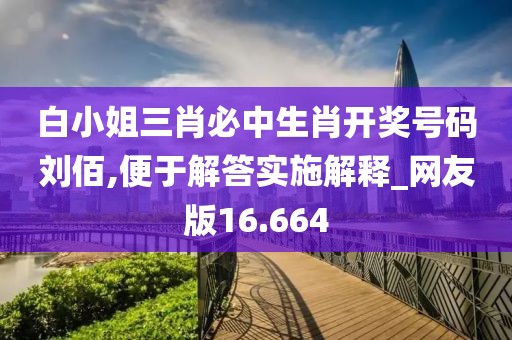 白小姐三肖必中生肖开奖号码刘佰,便于解答实施解释_网友版16.664