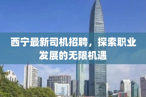西宁最新司机招聘，探索职业发展的无限机遇