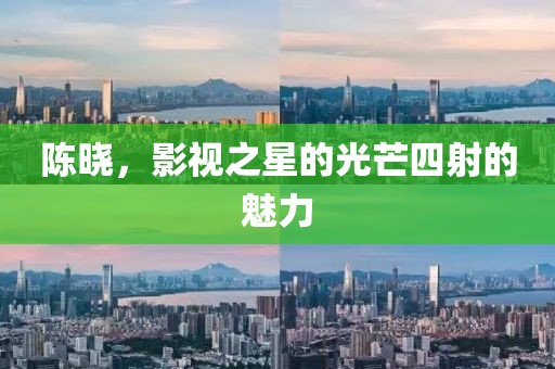 陈晓，影视之星的光芒四射的魅力