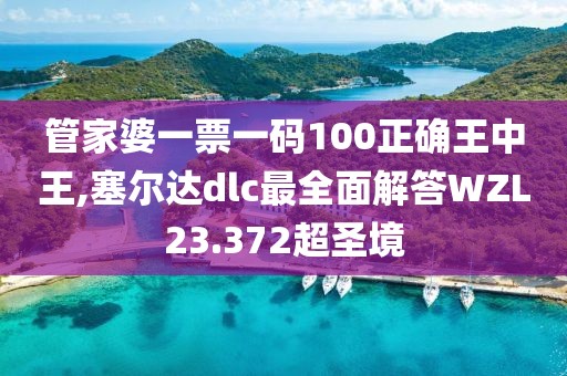 管家婆一票一码100正确王中王,塞尔达dlc最全面解答WZL23.372超圣境