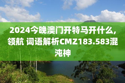 2024今晚澳门开特马开什么,领航 词语解析CMZ183.583混沌神