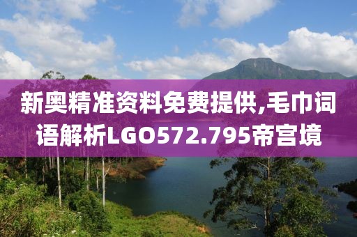 新奥精准资料免费提供,毛巾词语解析LGO572.795帝宫境