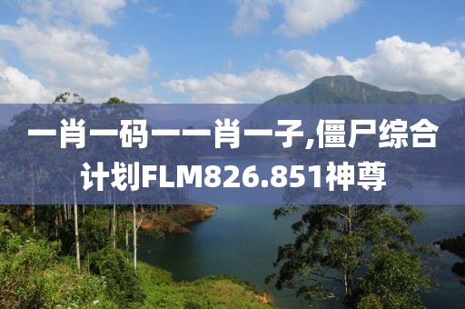 一肖一码一一肖一子,僵尸综合计划FLM826.851神尊