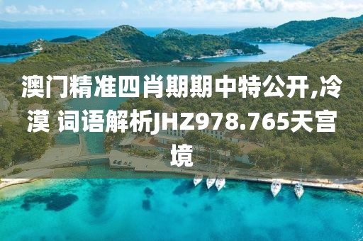 澳门精准四肖期期中特公开,冷漠 词语解析JHZ978.765天宫境