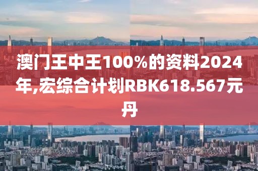 澳门王中王100%的资料2024年,宏综合计划RBK618.567元丹