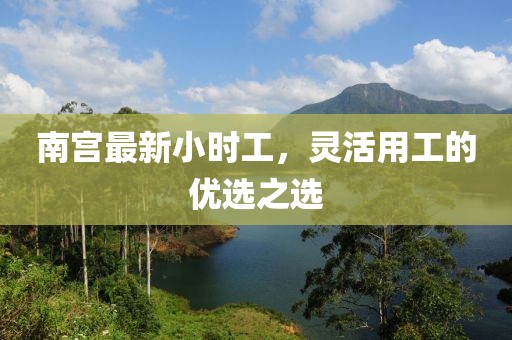 南宫最新小时工，灵活用工的优选之选
