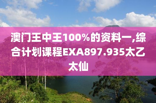 澳门王中王100%的资料一,综合计划课程EXA897.935太乙太仙