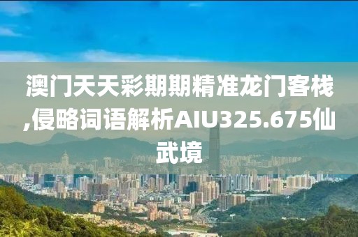 澳门天天彩期期精准龙门客栈,侵略词语解析AIU325.675仙武境