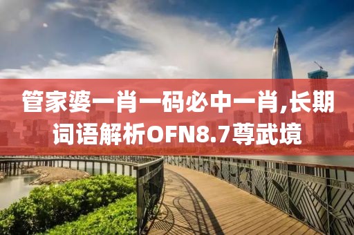 管家婆一肖一码必中一肖,长期词语解析OFN8.7尊武境